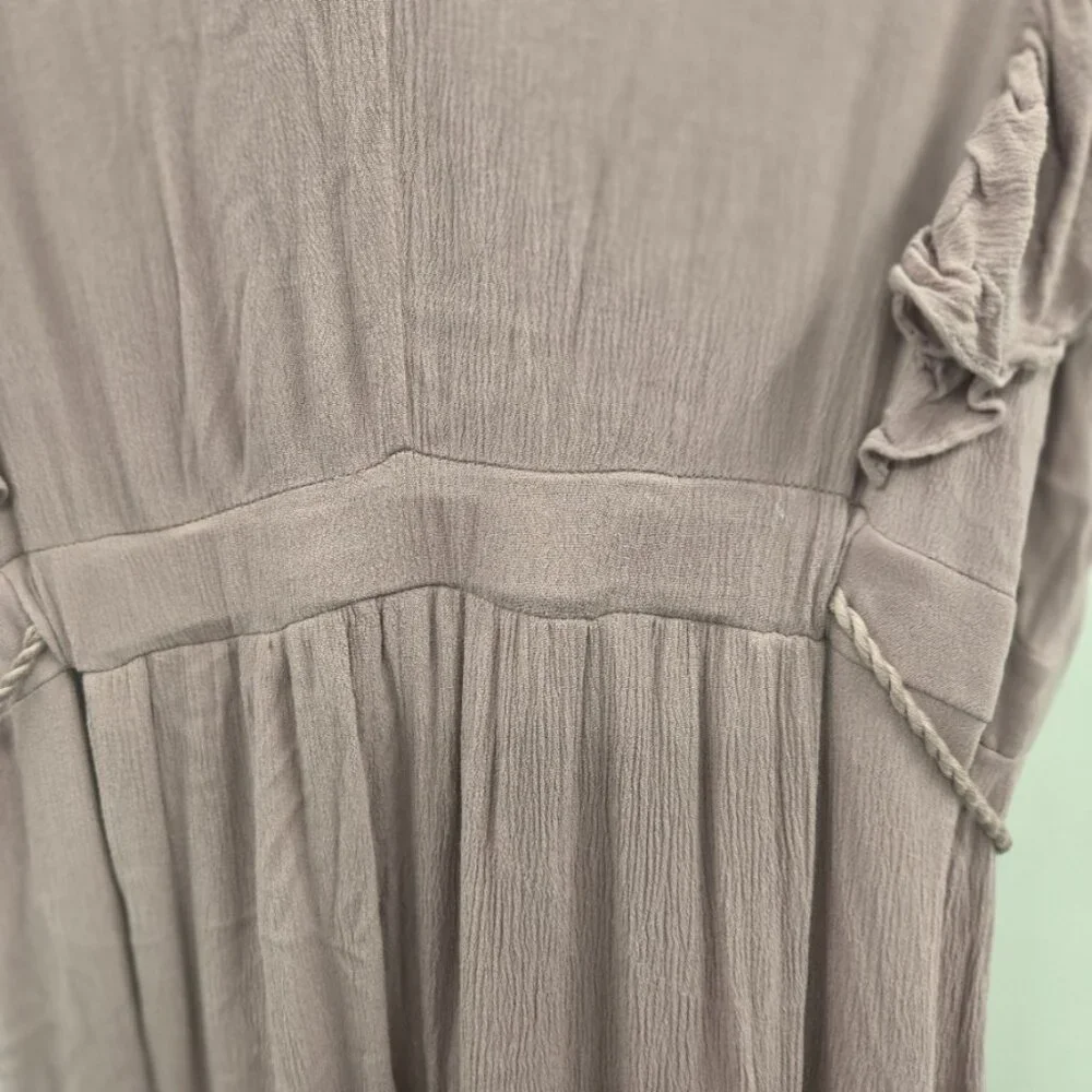Baltic Born Light Purple Mauve Jennifer Deep V-Neck Tassel Belt Maxi Dress XXXL - Picture 10 of 14